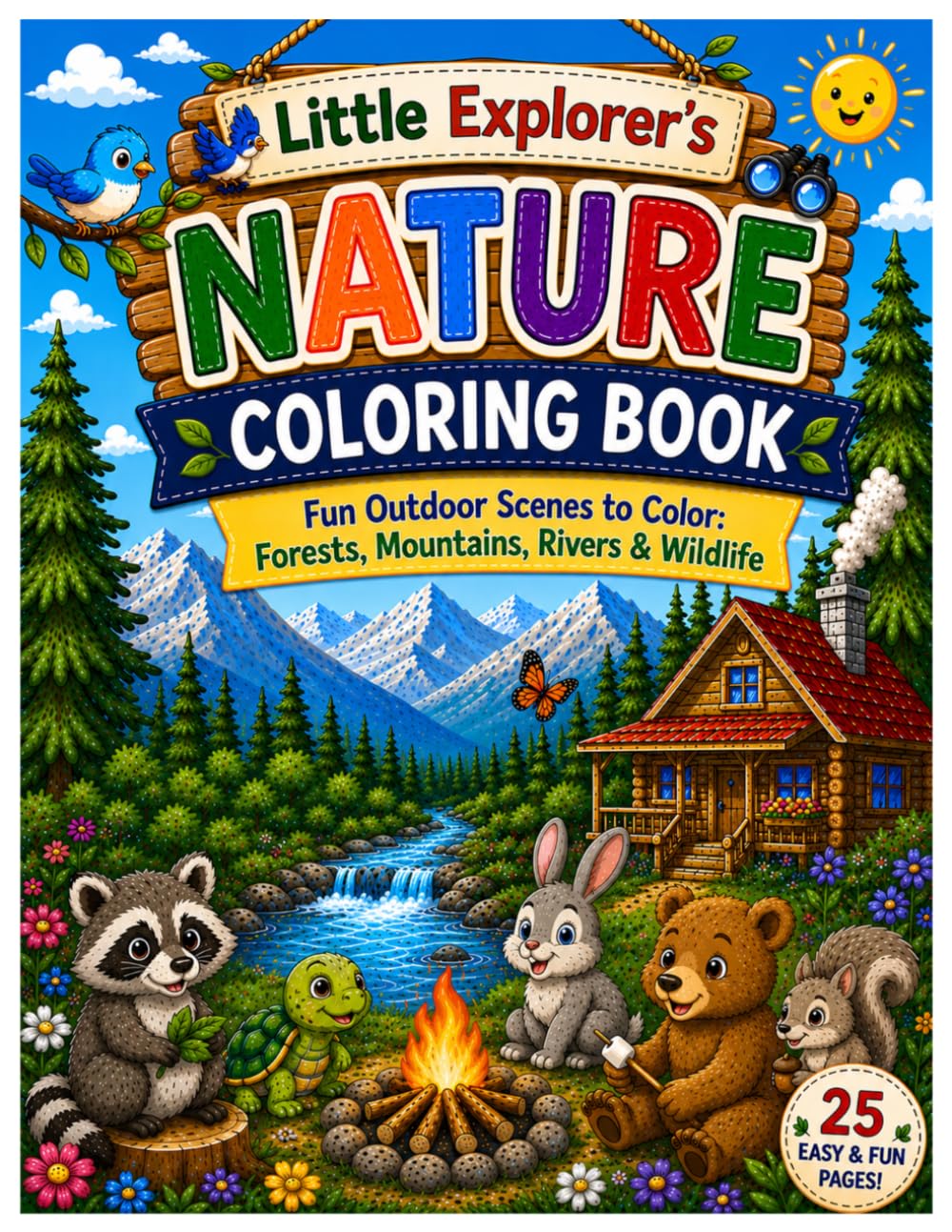 Little Explorer's Nature Coloring Book