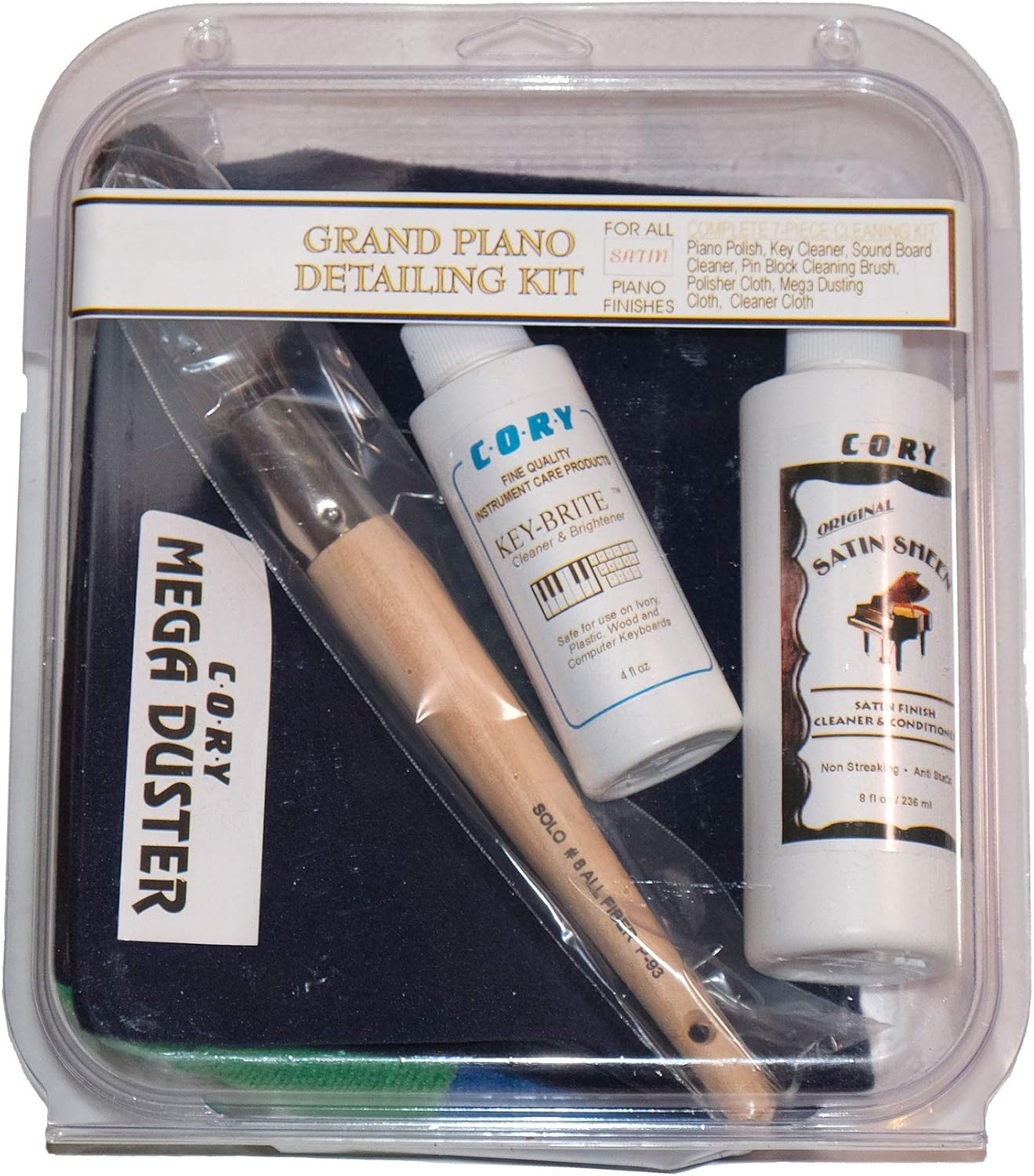 Cory Grand Piano Detailing Kit For Satin Pianos - Clean and Polish