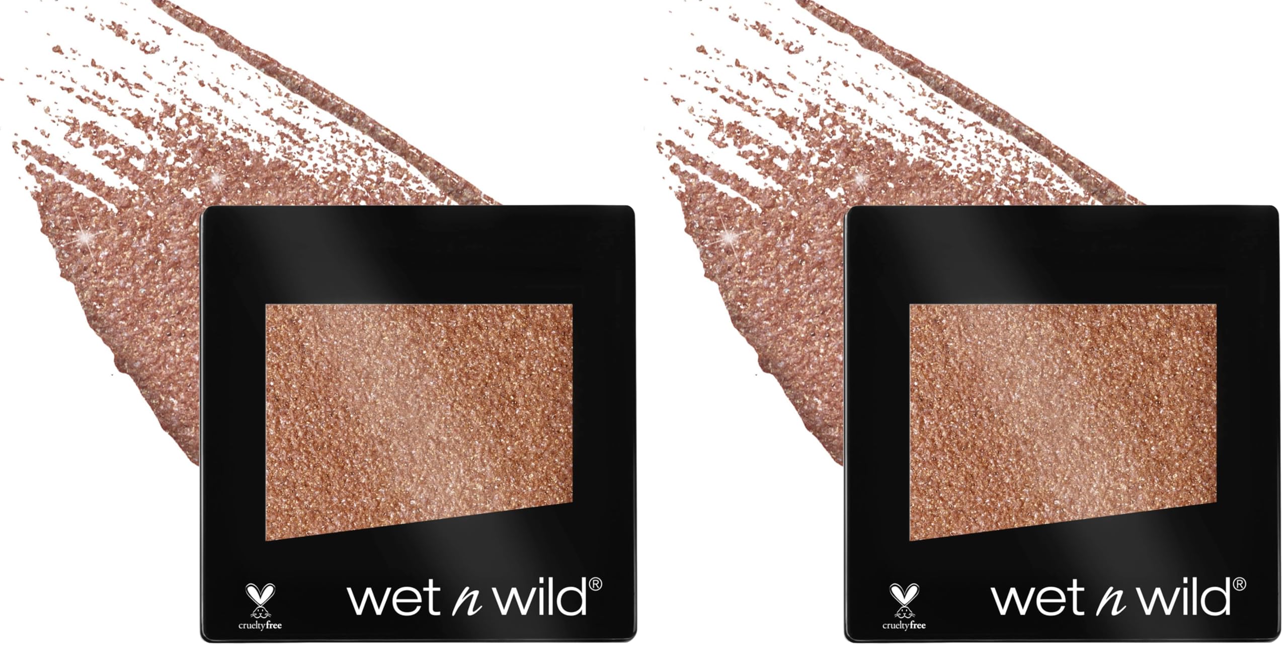wet n wild Color Icon Glitter Eyeshadow Shimmer Nudecomer (Pack of 2)