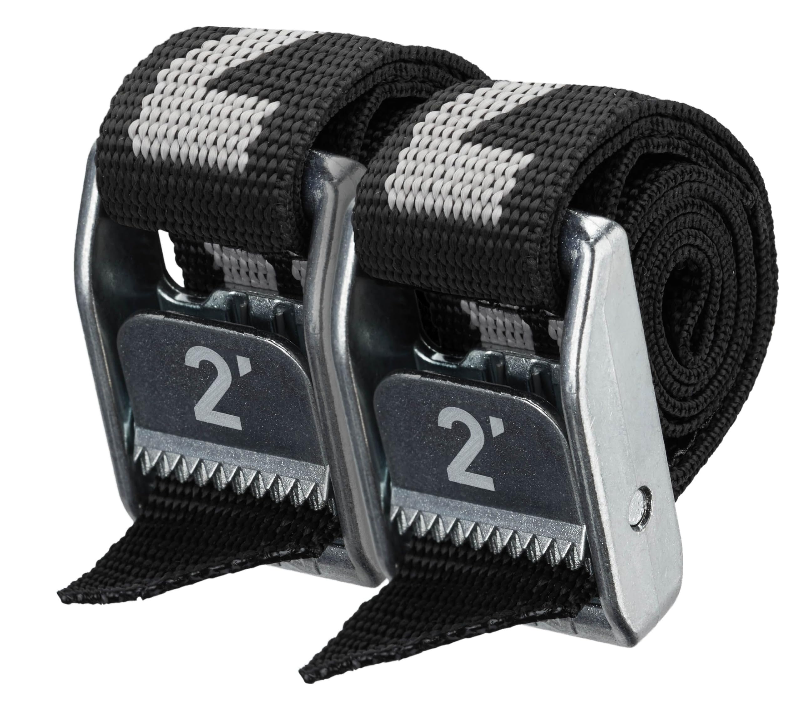 NRS1" Heavy Duty Tie Down Strap – 2 Pack | Cargo Roof Rack Strap for Vehicle, Trailer, Kayak, Moving | 500 lbs. Working Load | 1,500 lbs Breaking Strength