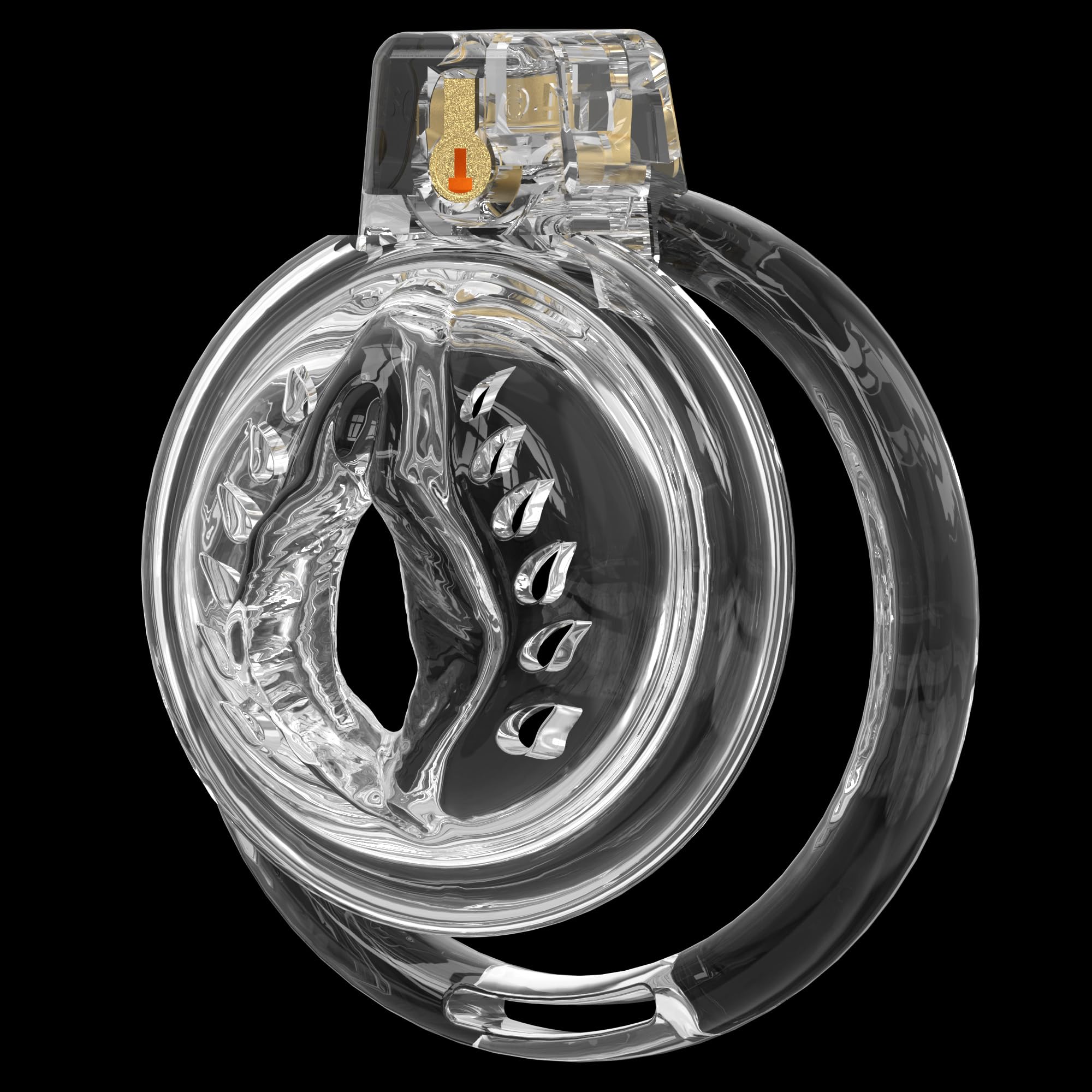 Cage légère de chasteté masculine avec cage de bite en silicone doux et appareil de chasteté de 6 tailles pour hommes à long terme et contrôle de l'érection