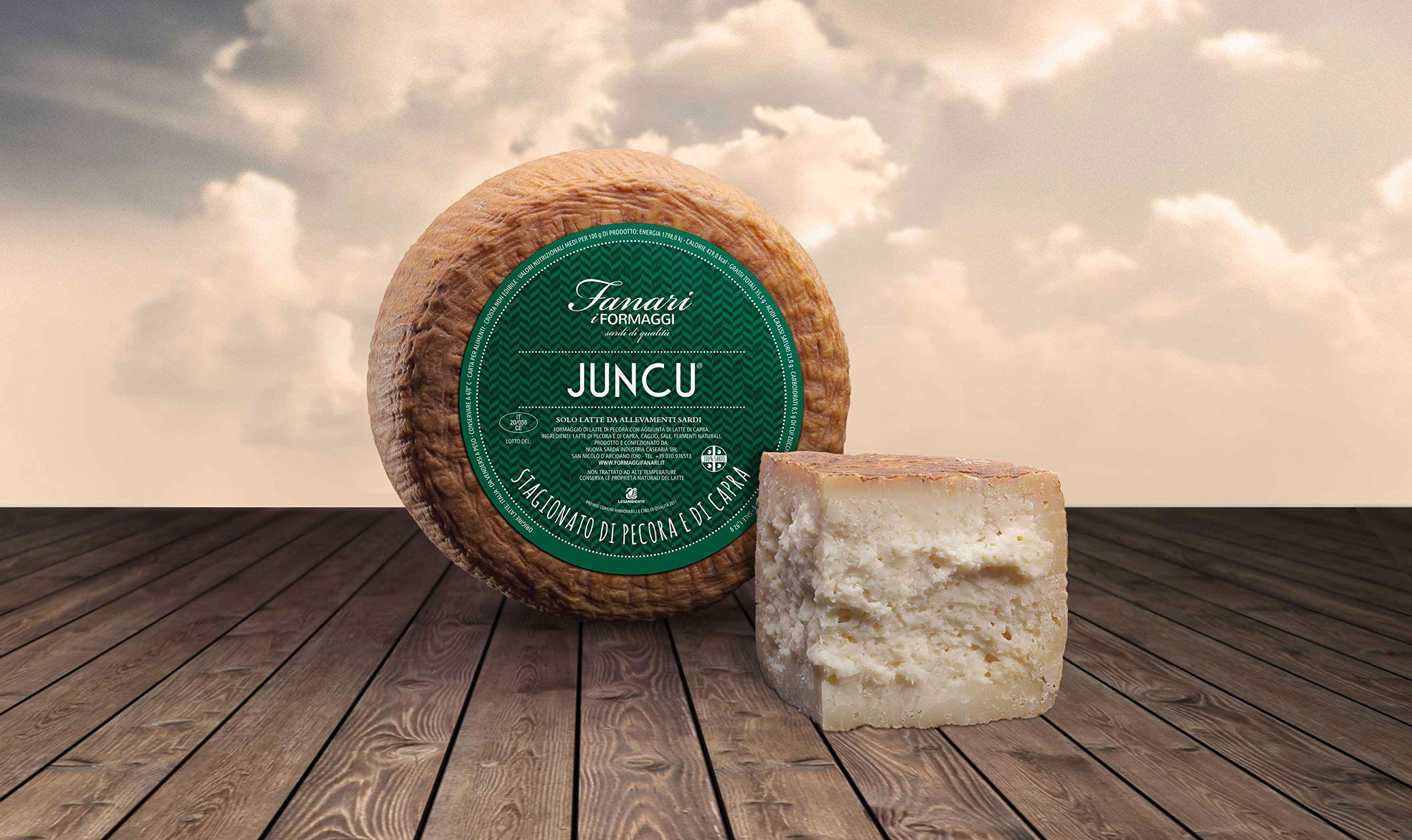 5.5 kg - Juncu. Formaggio mistocapra prodotto dal caseificio Fanari