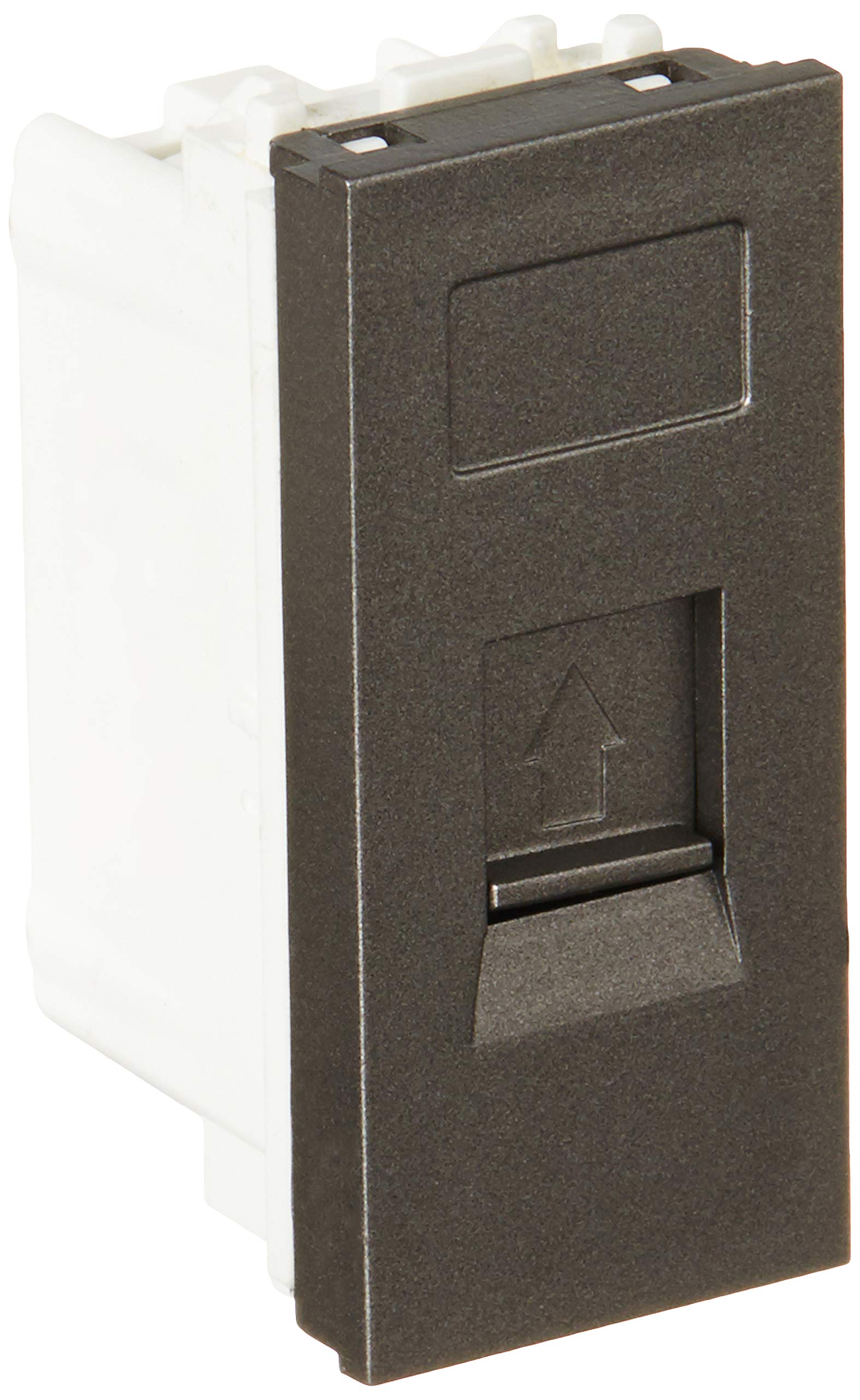 Havells ORO RJ11 Socket W/O Shutter ORO (Magnesium Grey, Pack of