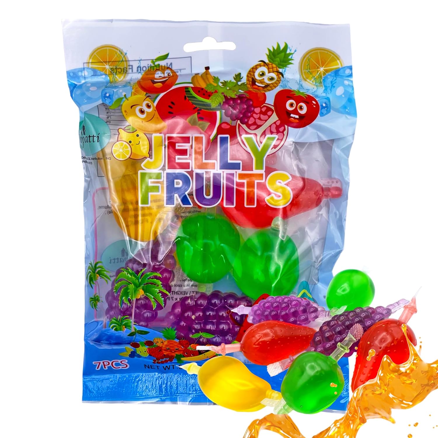JELLY FRUIT Assorted Flavored Squeezable Fruit Jellies