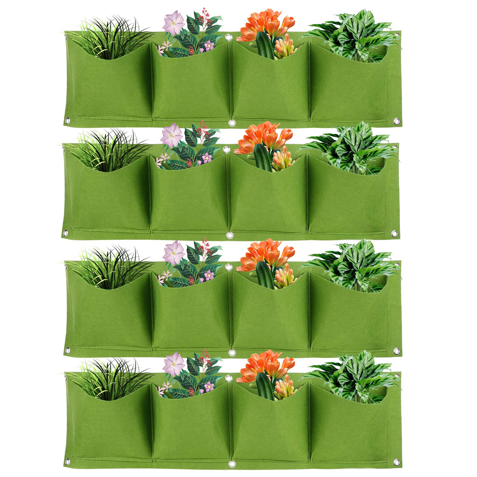 mumisuto 4Pcs Hanging Plant Grow Bags