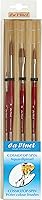 Vista 6 de da Vinci Pinceles 5598 Casaneo Redondo Grande (Tamaños 5, 6, 8, 10) Juego de Pinceles para Artistas, Negro, 4