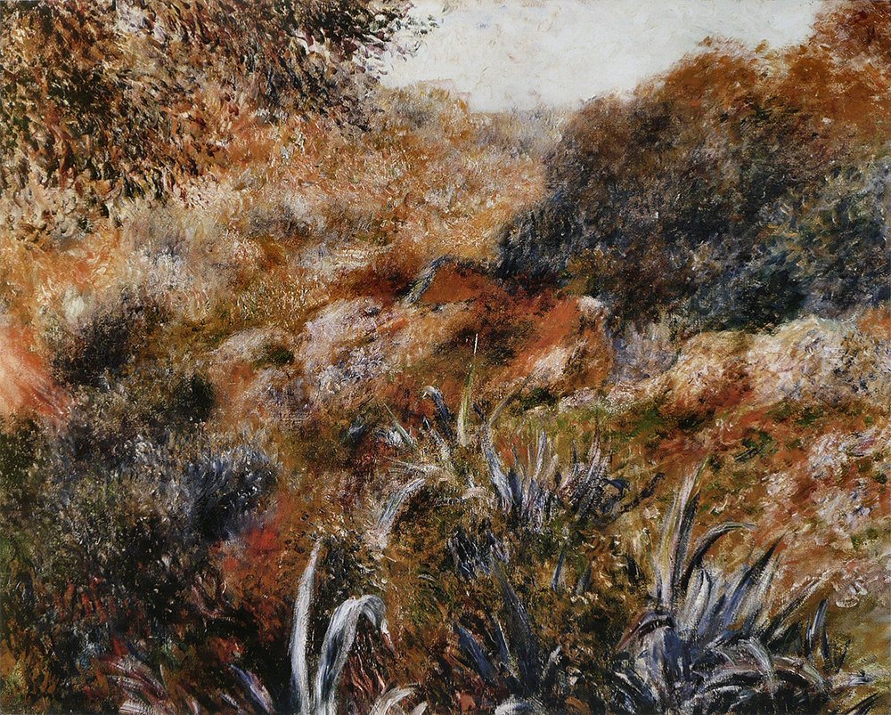 Paysage algérien de Renoir impression semi-gloss XXL pour décoration murale de salon