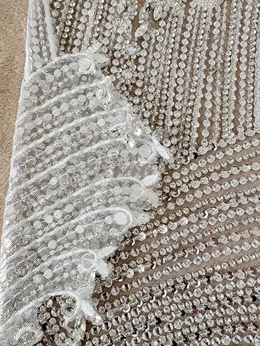 Miniatura 6 de Cuentas de lentejuelas para coser a mano, apliques de encaje grande, parches de adorno de cristal hechos a mano, accesorios para ropa de vestir