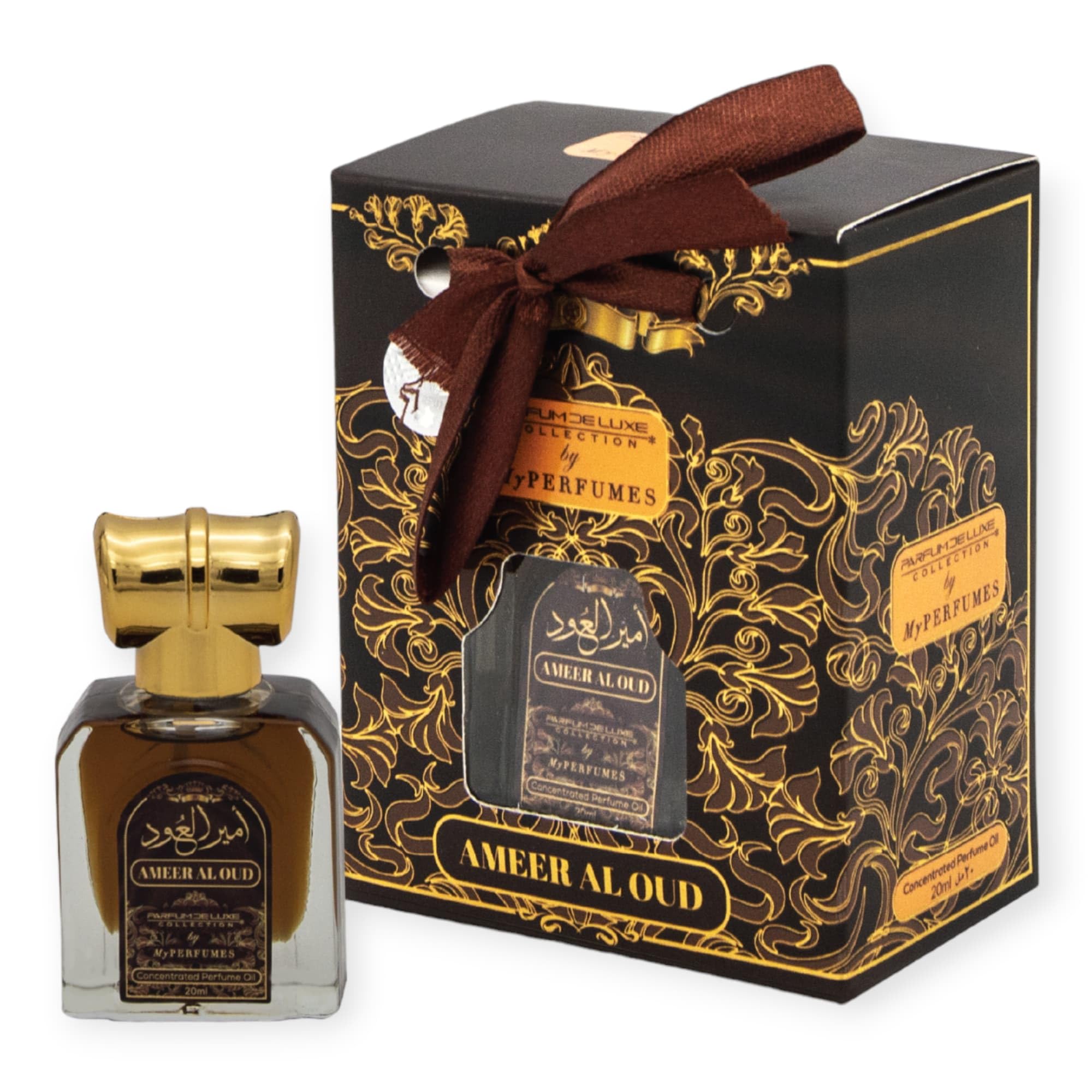 My Perfumes AMEER AL OUD from PARFUM DELUXE Non Alcoholic Halal Attar or Concentrated Perfume Oil for Men and Women 20ml
