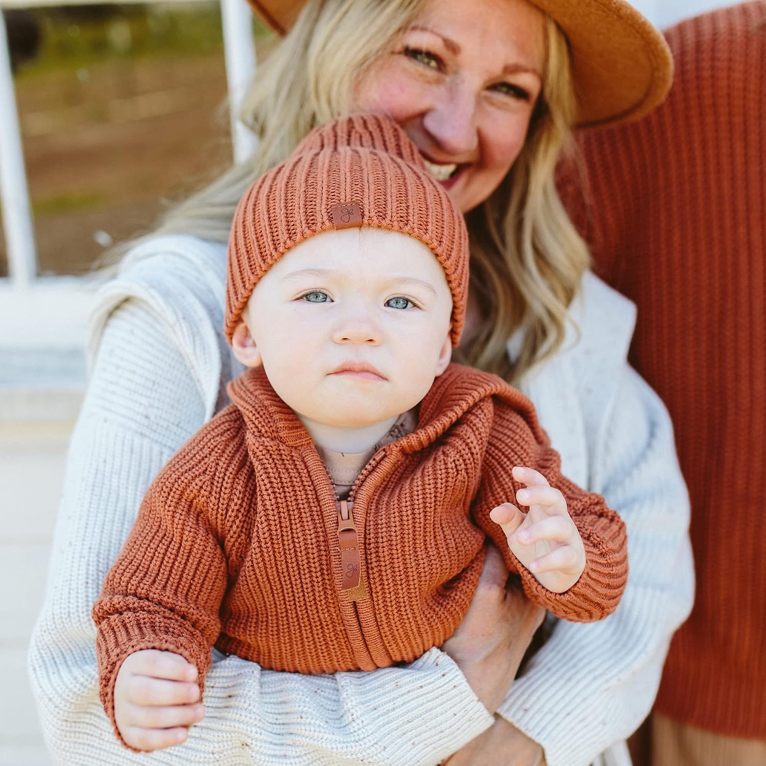 KNIT HOODIE | CLAY