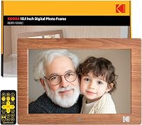 KODAK 10.1" HD IPS Digital Photo Frame, No WiFi Needed, Remote Control, 1280x800 Resolution, Auto On/Off, USB/SD Playback