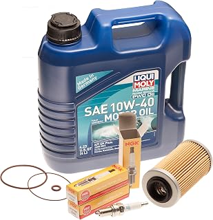 Oil Change Service Kit w/NGK Plugs for SeaDoo 4-Tec GTX GTI RXP RXT Wake 02-16