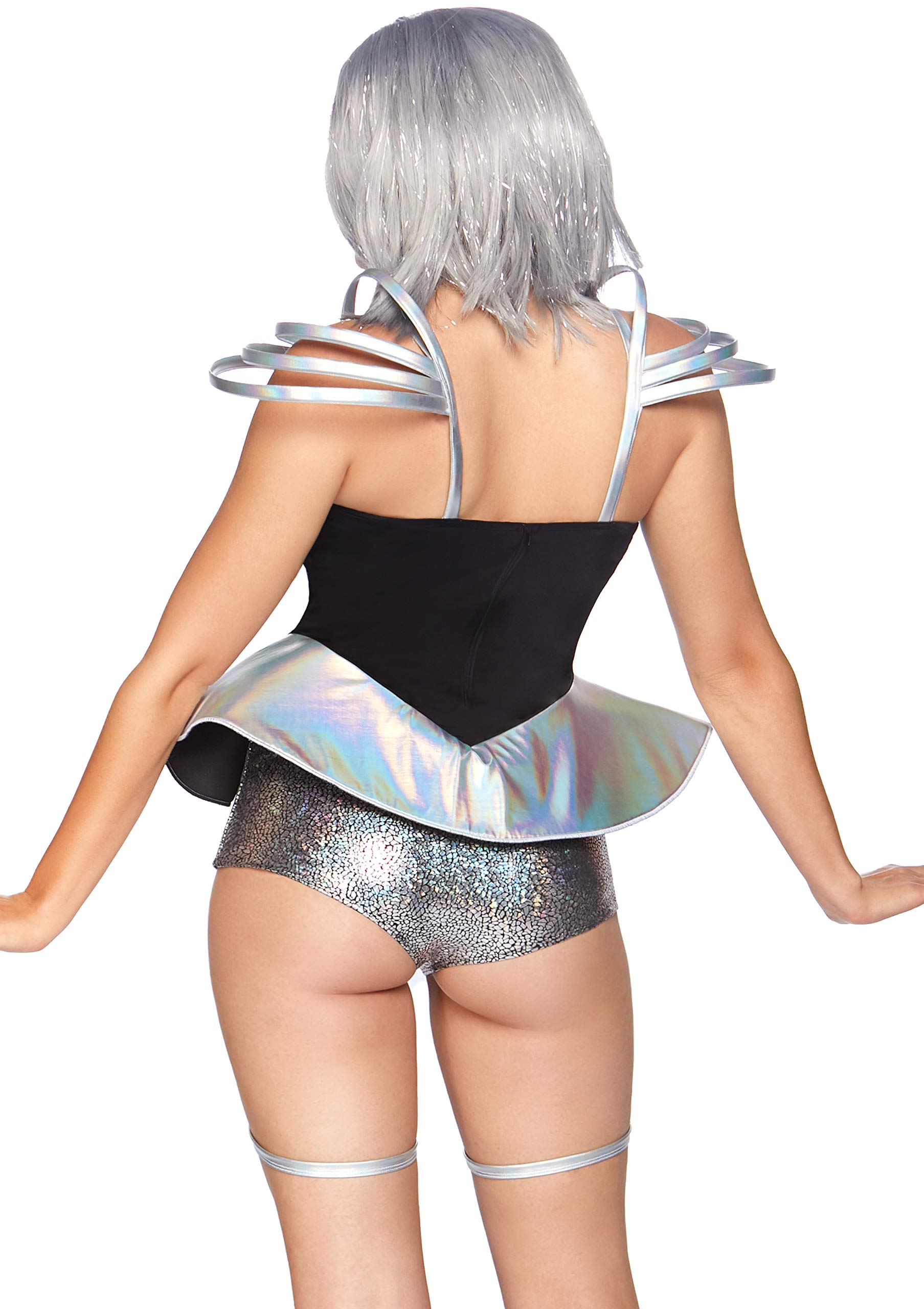 LegAvenue 86852 mundurki damskie, srebrne, rozmiar XS