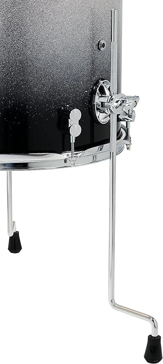PDP Concept Maple 4-Piece Fusion Shell Pack, Silver/Black Fade