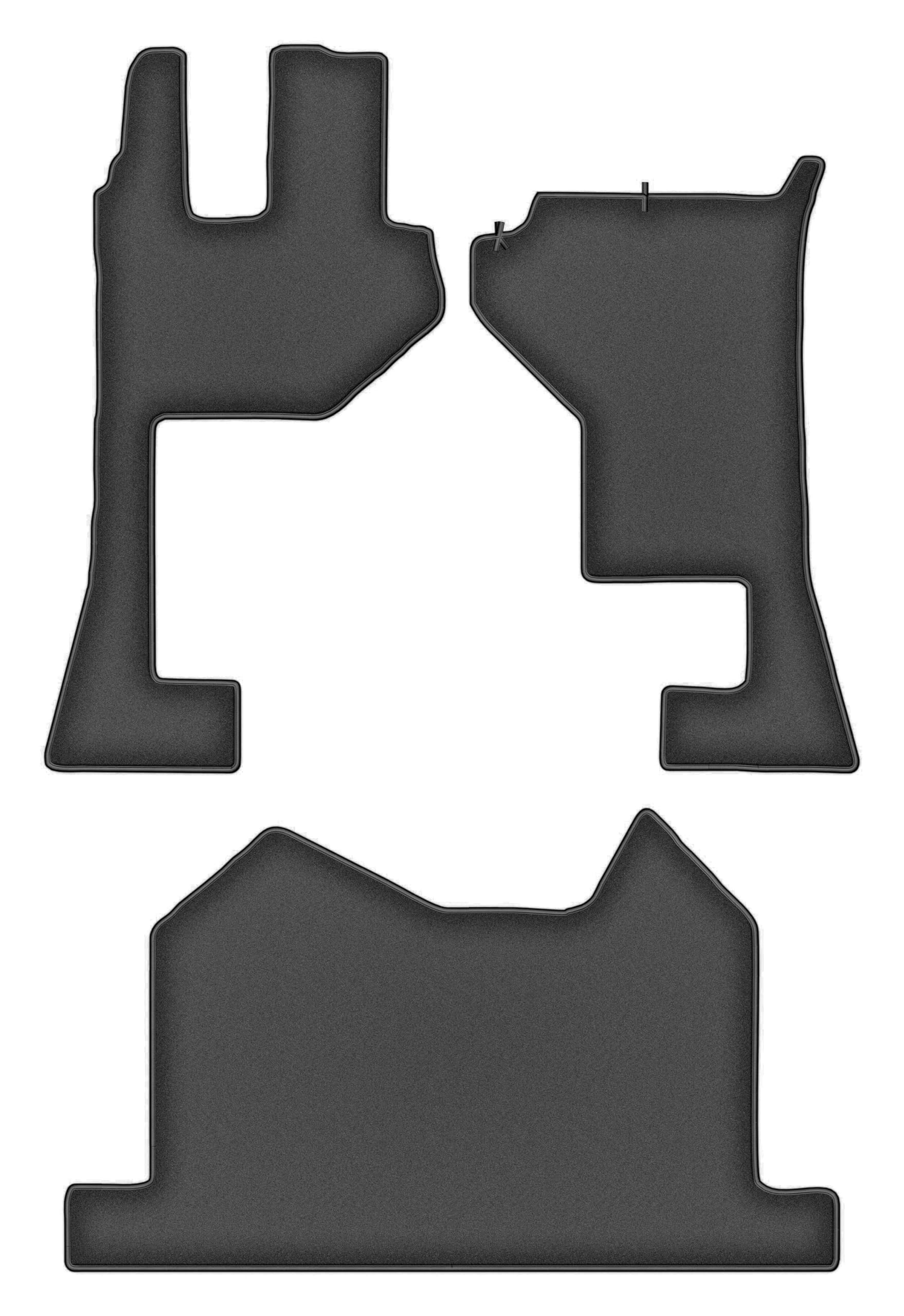Tapis Mercedes Actros MP5 antidérapants en polyamide graphite robuste - 8