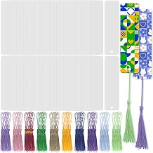 Sublimation Bookmark Blank Bundles,Double-Side PVC Heat Transfer Material Matte Photo Effect,Customized DIY Craft Gift Souvenir Party Favors Supplies Back to School Project 100