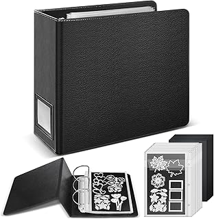 tutata 80 PCS Magnetic Sheets for Dies Storage, Stamp and Die Cut Storage Set, for Die Cutting, DIY Scrapbooking, Card Making, Die Storage Binder