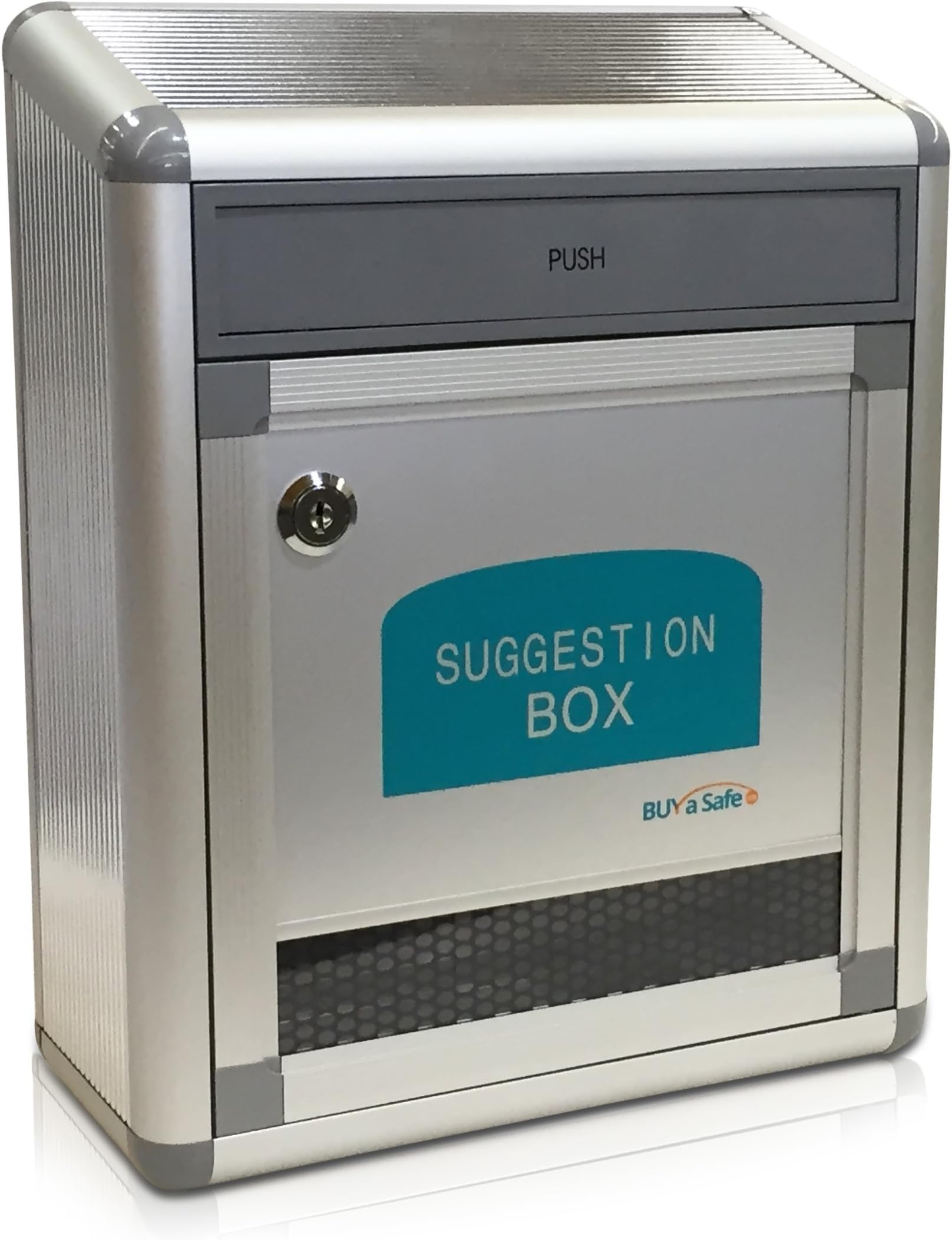 B-036 Aluminum Suggestion Box with Flap Drop Door