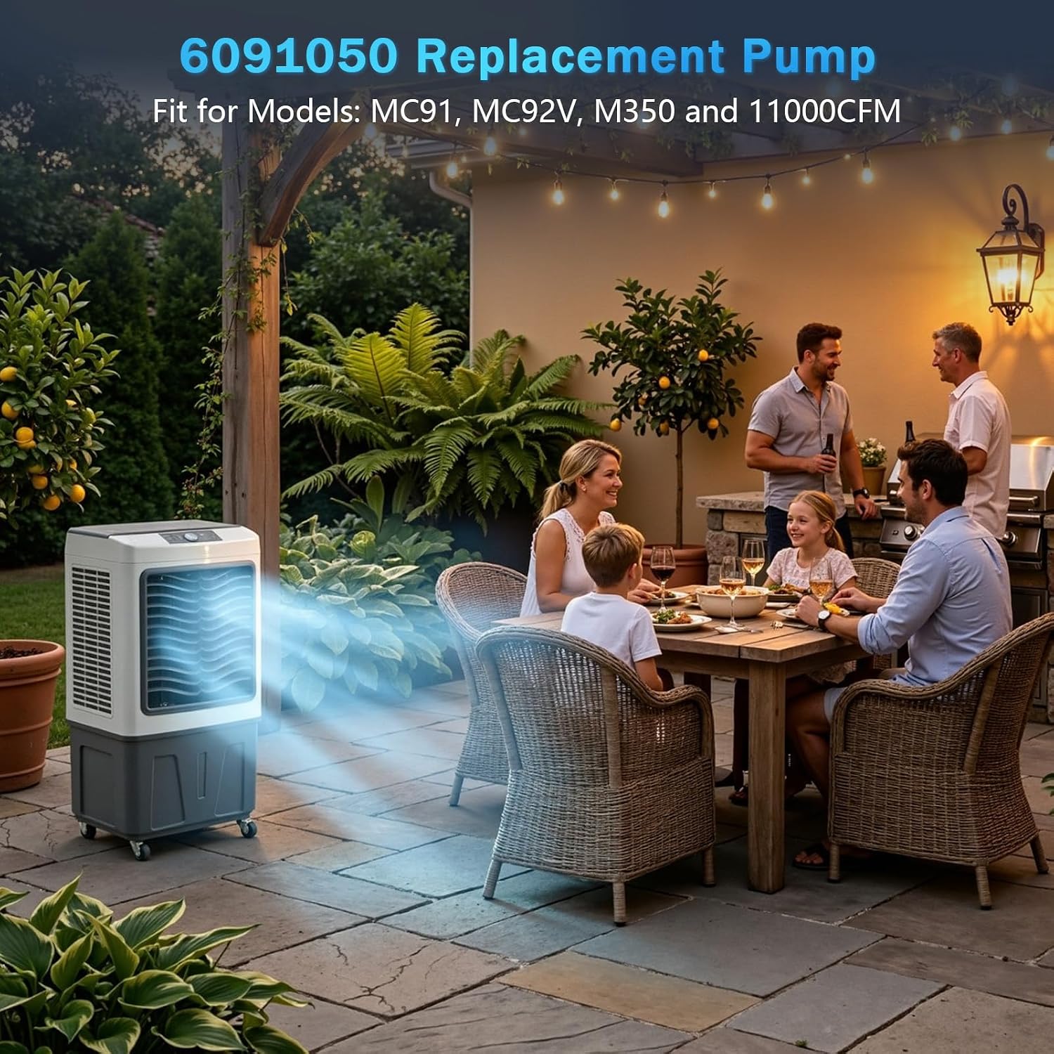 6091050 Swamp Cooler Part, Ultra Quiet Pump with Dry Run Protection