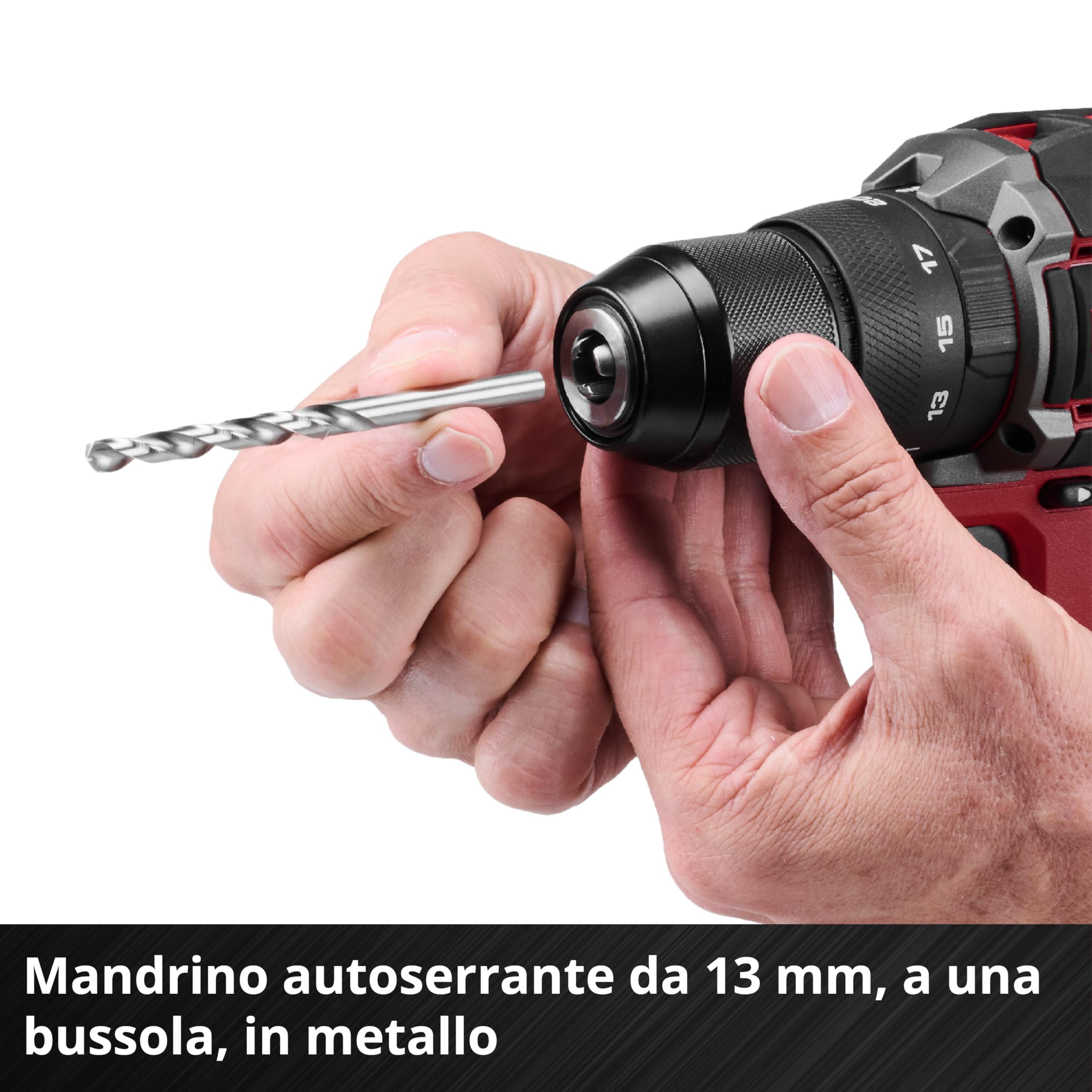 Einhell Professional trapano a percussione a batteria TP-CD 18/50-C Li-i BL - Solo Power X-Change (18 V, Brushless, 50 Nm, anti-kickback, mandrino 13 mm, senza batteria)
