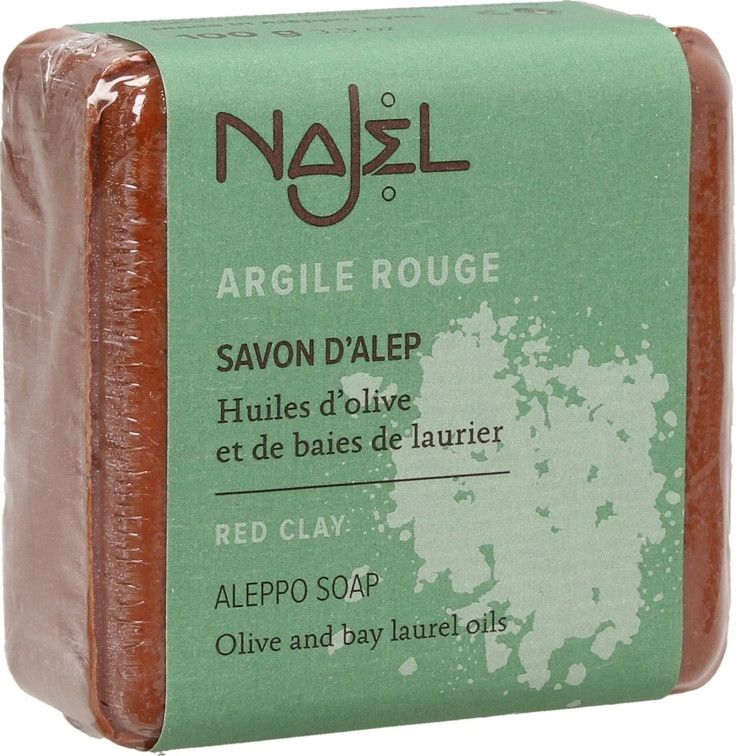 Najel Aleppo soap with red Clay 100 g