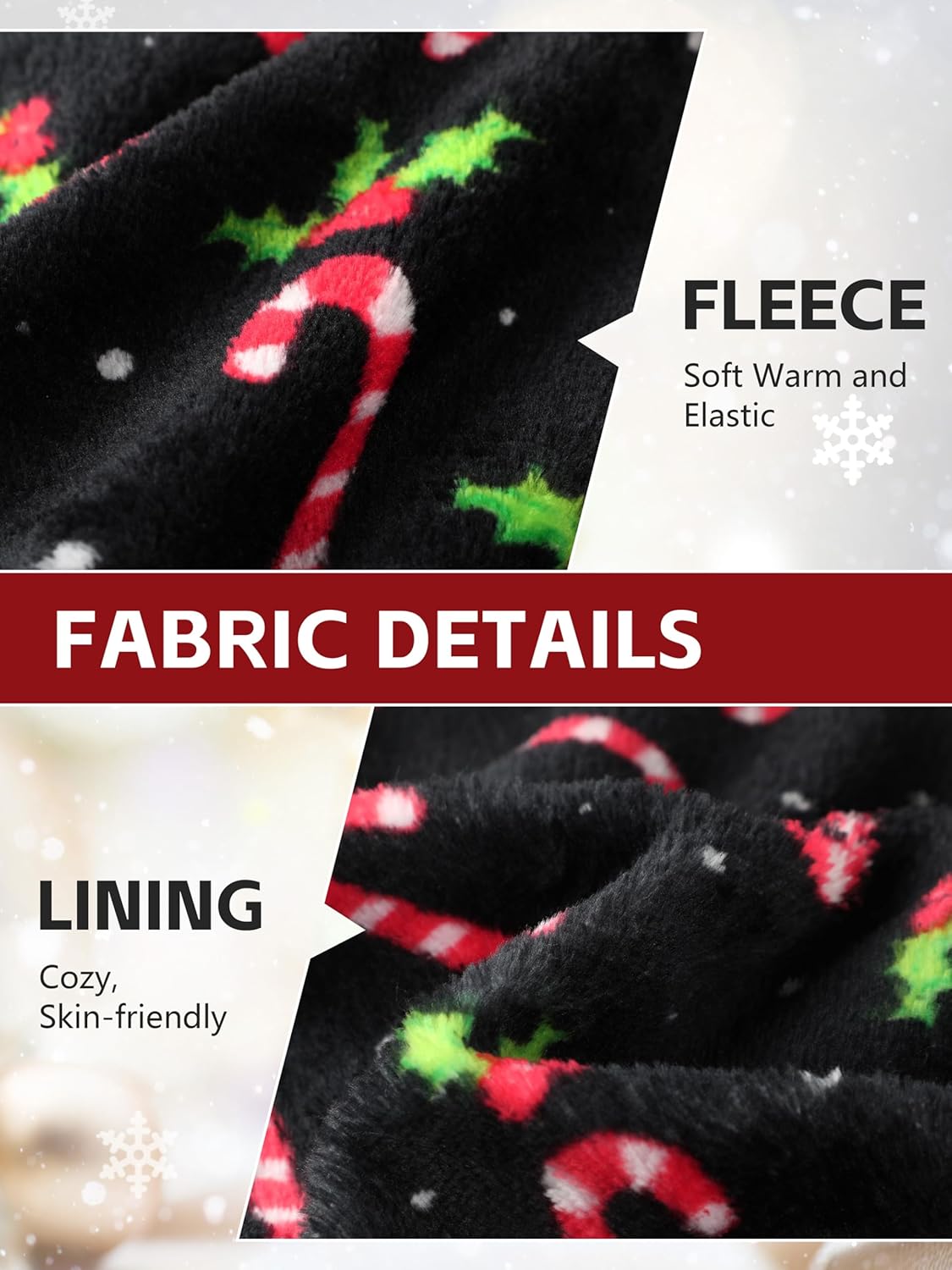 Mens Plush Pajama Pants Soft Flannel Fleece Pajama Lounge Sleep Pant Christmas Plaid Fuzzy Lounge Sleepwear Pj Bottoms - Image 2