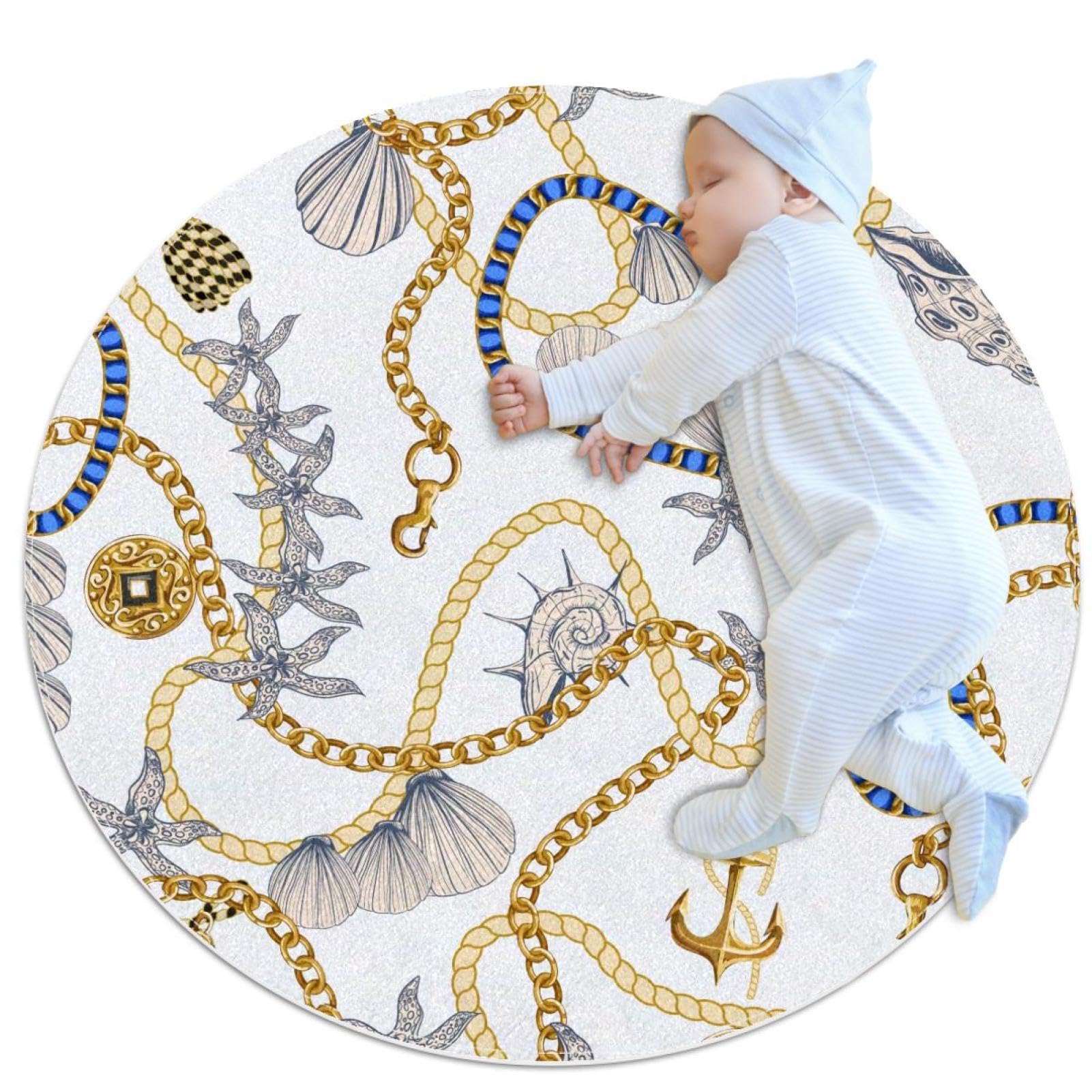 Tapis de salle de bain déco mer et coquillages pour chambre
