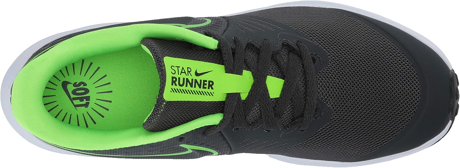 Nike Baby-Boy's Star Runner 2 (TDV) Running Shoe Anthracite/Electric Green-white 6 Little Kid