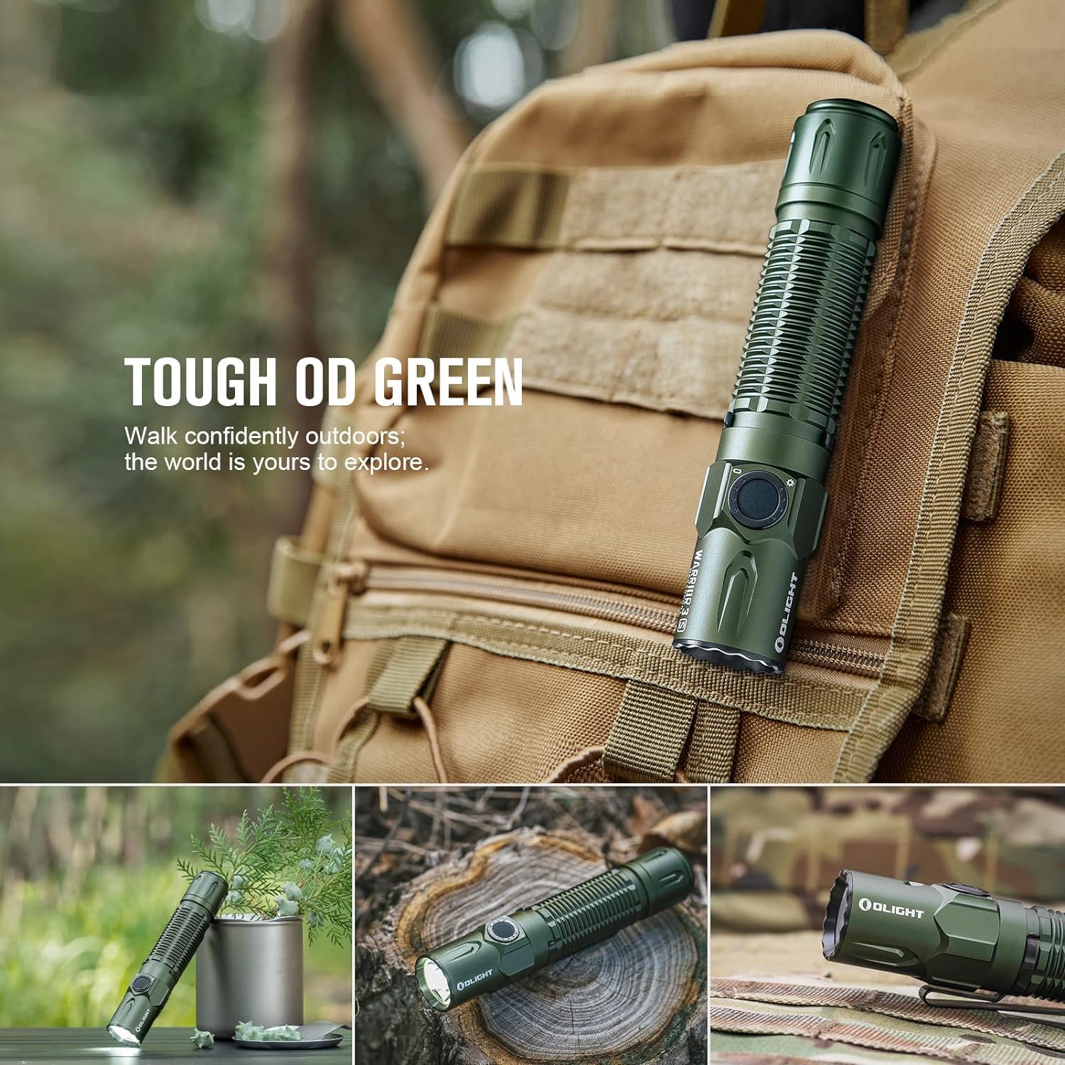 OLIGHT Warrior 3S Tactical Torch 2300 Lumens Powerful Dual-Switch