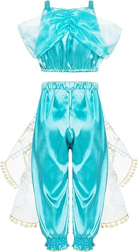 Miniatura 3 de Funna disfraz de princesa para niñas, disfraz de fiesta con accesorios para niños