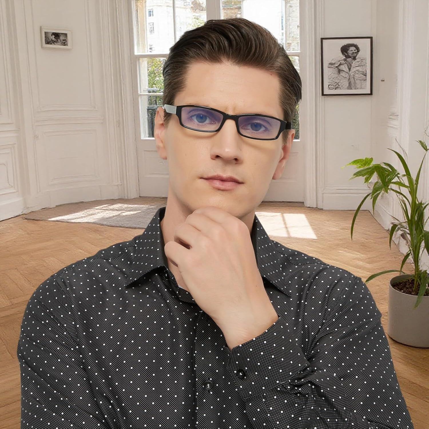 NORPERWIS 6 Pack Reading Glasses for Women Men, Blue Light Readers, Anti Glare Computer Eyeglasses with Spring Hinge (Mix Color, 1.00, multiplier_x) - Image 5