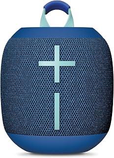 Ultimate Ears Wonderboom 4 Bluetooth Speaker: Waterproof IP67, Dustproof Floating, 360° Big Bass Sound, 14Hr Battery, 131ft Range - Blue