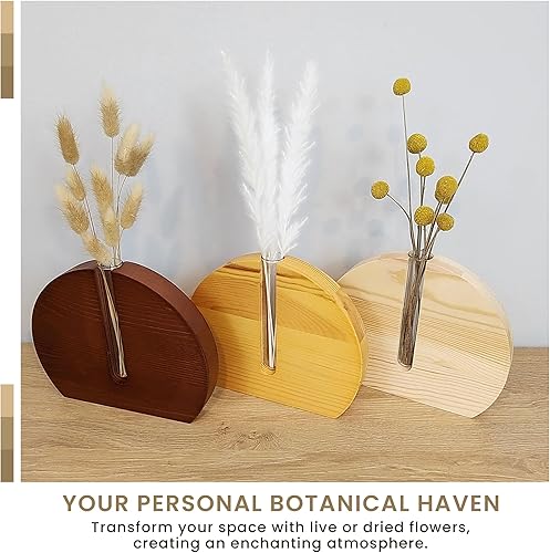 Miniatura 6 de Macetero de pared interior  Colgante de pared de propagación  Soporte para plantas de pared  Jarrones de madera  Montado en la pared o independiente