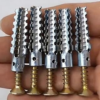 30Sets Anti-Loose Anchors Drilling Plugs Serrated Expansion Screws Nails Fasteners Drilling Bolt Kits