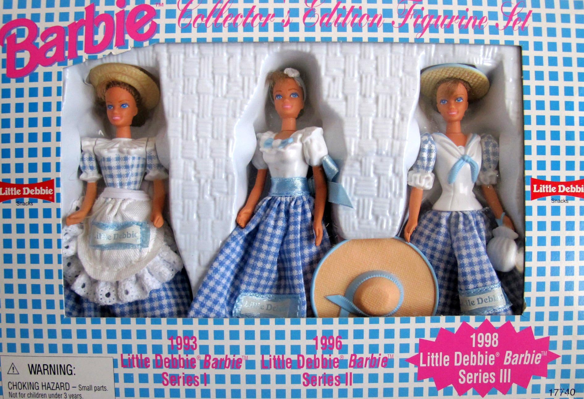 Collector Edition LITTLE DEBBIE FIGURINE SET Series 111 w 3 DOLLS Each 4-1/2" Tall (1997)