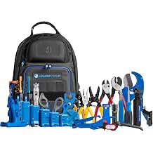 Jonard Tools TK-199B Ultimate Fiber Prep Backpack Kit Complete 28 Piece Fiber Optic Cable Access and Termination Solution with Rugged Technicians Tool Backpack