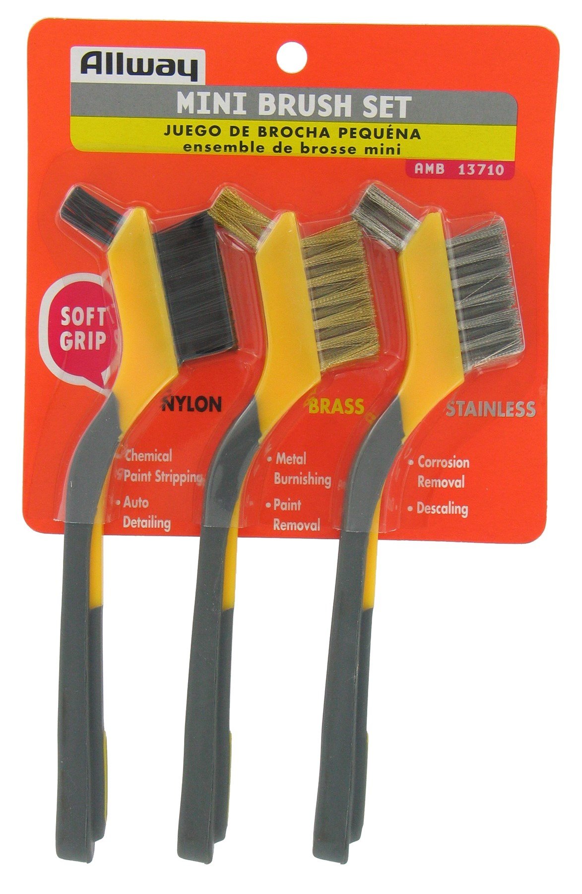 Allway Tools AMB Soft Grip Mini Brush Set