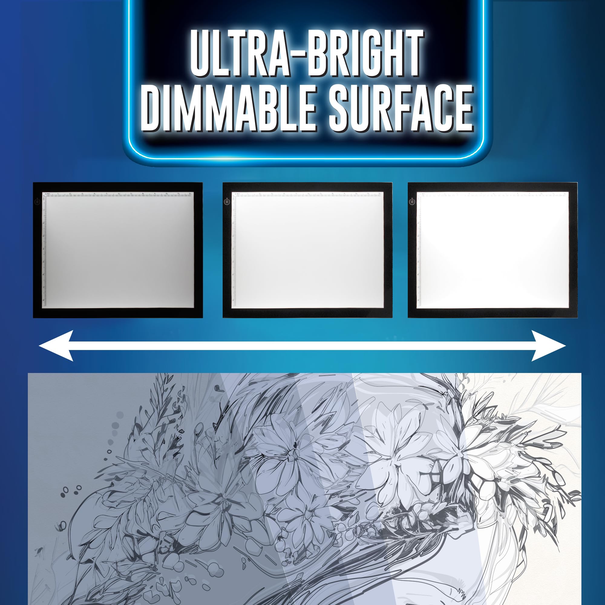 Artskills Light Up Tracing Pad Ultra Thin A4 Dimmable Led
