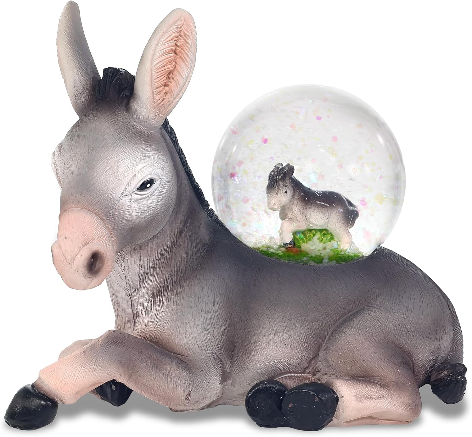 CoTa Global Shark Snow Globe With Pink Glitter - 65mm Ocean-Themed Decor, Collectible Gift For Kids & Adults