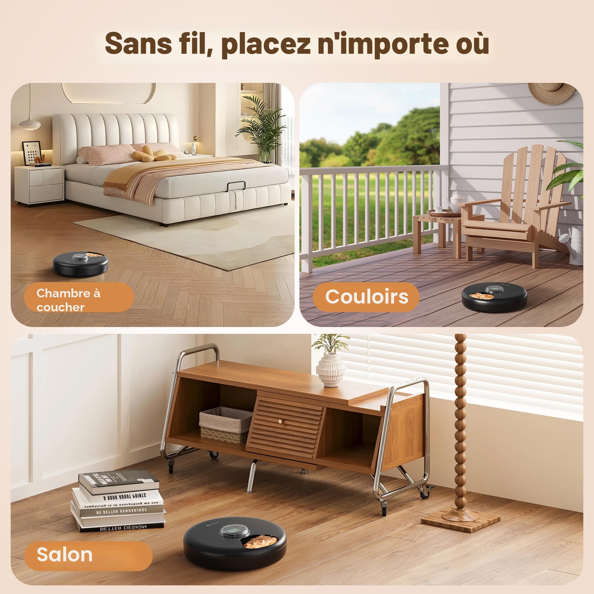 Distributeur Croquettes Chat Automatique Humide: Distributeur Nourriture Humide Chat - Gamelle Chien Automatique sans Fil - Gamelle Croquettes Chien Programmable - 3 AA Piles - Réfrigération