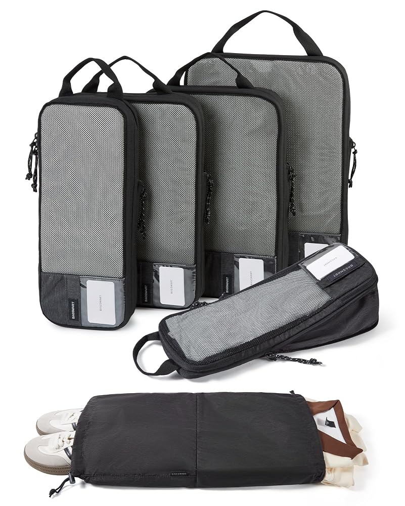 BAGSMART Compression Packing Cubes for Travel Essentials