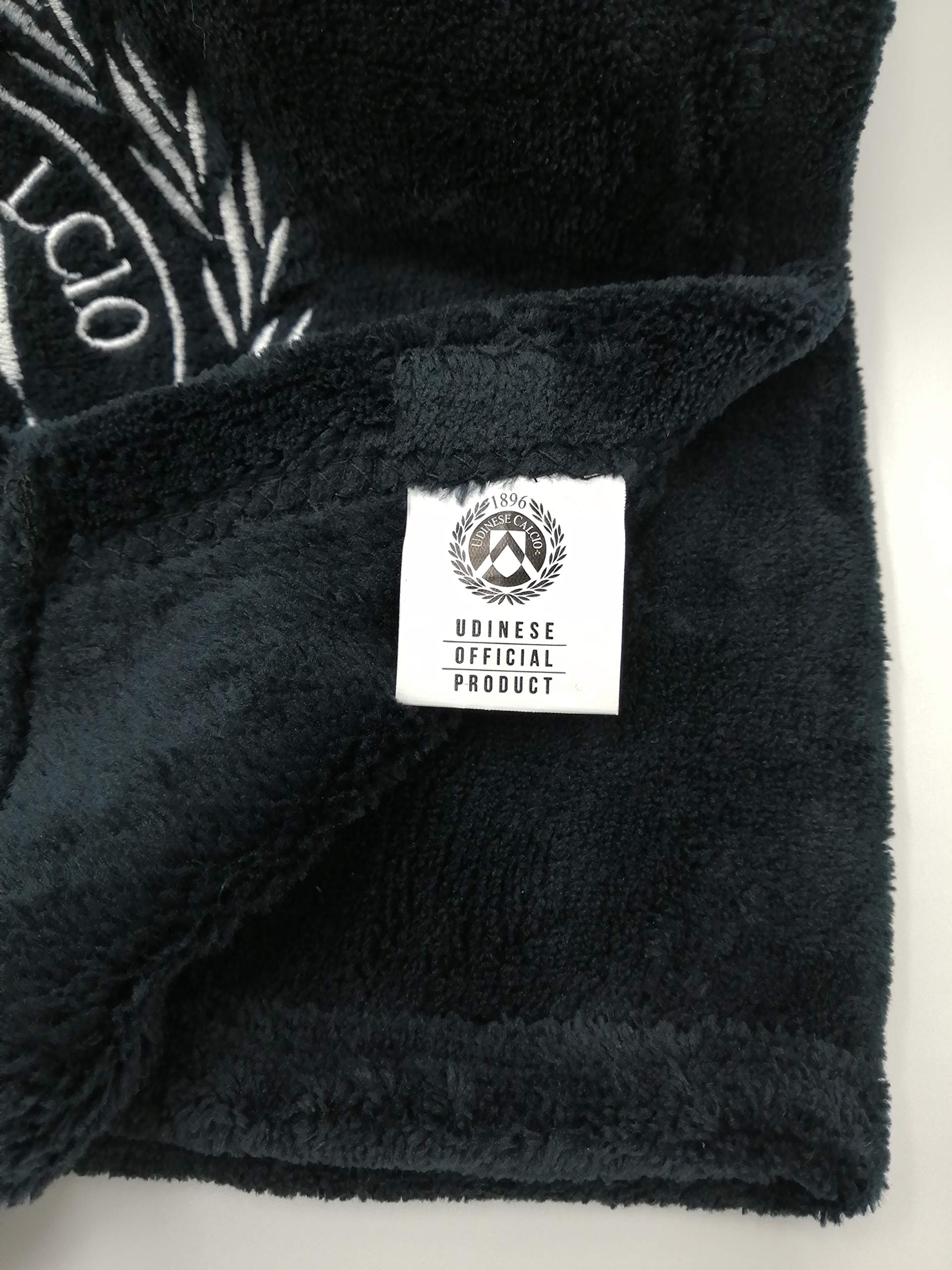 Udinese Calcio 1896 Prodotto Ufficiale Coperta Plaid Nero, taglia unica