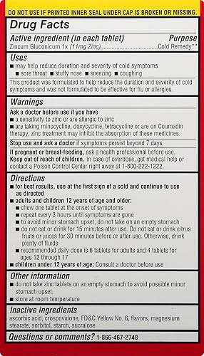 Miniatura 2 de LEADER Comprimidos masticables de terapia de frío de zinc, suplemento de zinc homeopático sin somnolencia, reduce la duración y la gravedad de los