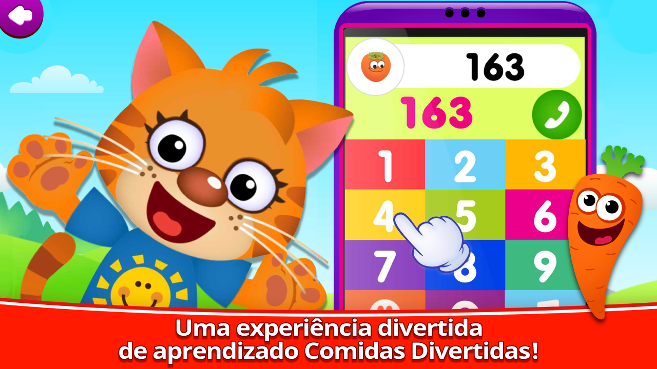 Jogos de Números da Comida Divertida! Jogos infantis para crianças 3 ...