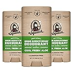 Dr. Squatch Natural Deodorant for Men - Odor-Squatching Aluminum Free - Cool Fresh Aloe (2.65 oz, 3-Pack)