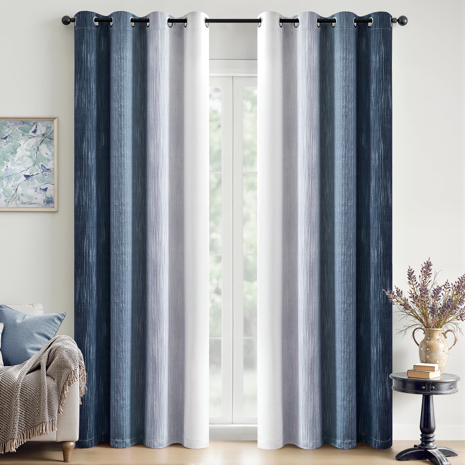 MIULEE Ombre Blackout Curtains