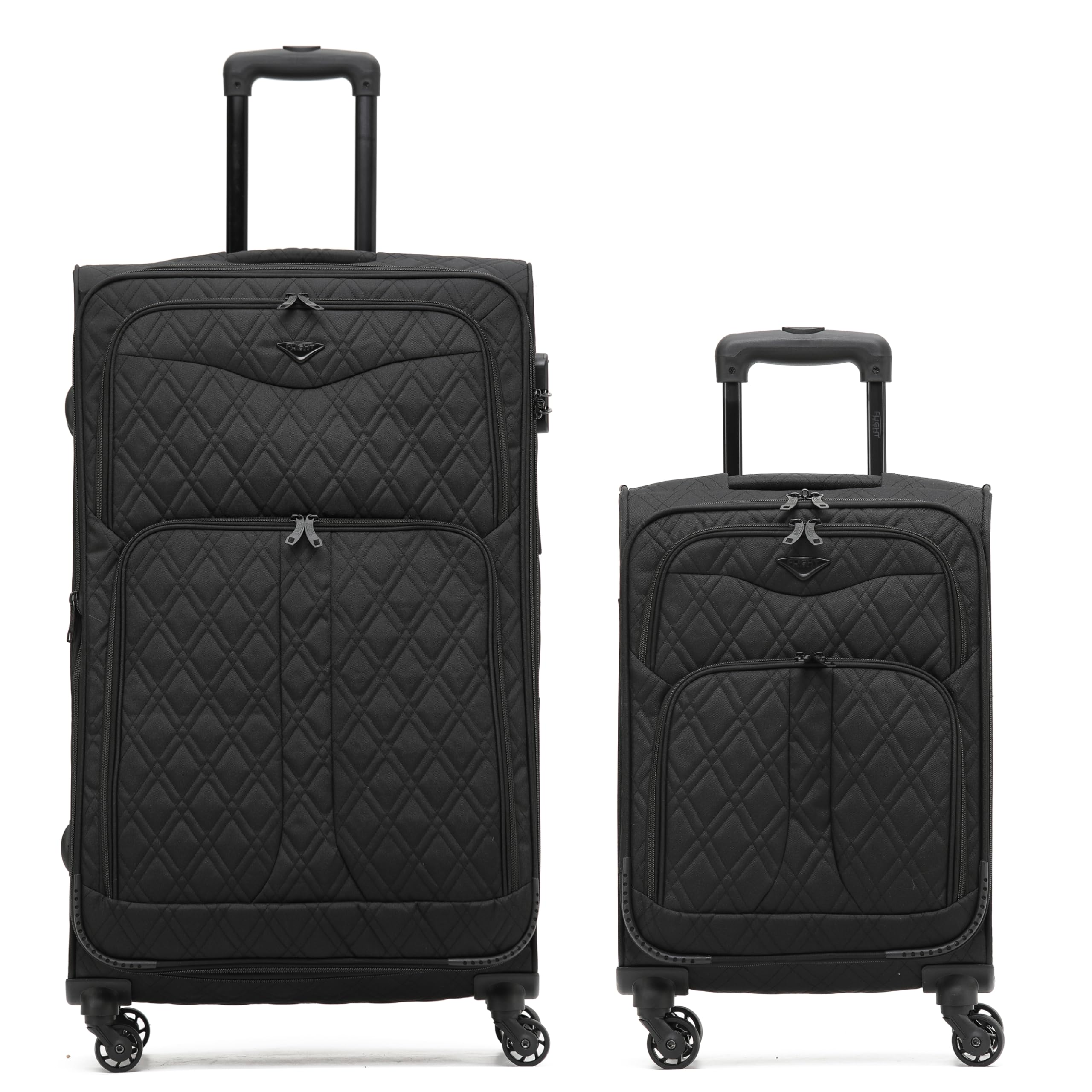 Flight Knight Lightweight 4 Wheel 800D Soft Case Suitcases Anti Crack Cabin & Hold Luggage Options Approved for Over 100 Airlines Including easyJet, BA & Many More! — view 72