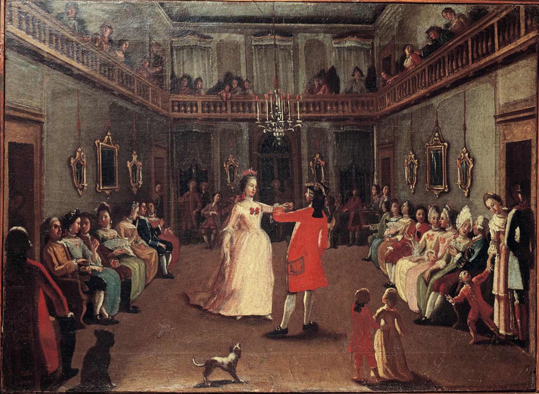 SERENDIPITP Aesthetic Poster Photo Wall Print Retro Picture Opening the Ball by Pietro Longhi Modern Wall Artwork for Home Decor 60x90cm
