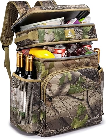 Laripwit Mochila térmica para 54 latas, Mochila térmica a Prueba de Fugas