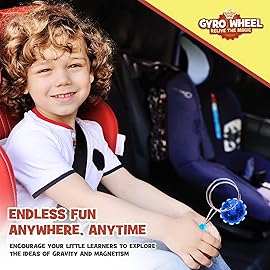 IPIDIPI TOYS Retro Magic Gyro Wheel - 3 Pack Light Up Magnetic Rail Twister Fidget Toy - Classic Vintage Spiining Sensory Fidget Toys, Nostalgia Gifts - Party Favors Stocking Stuffers for Kids